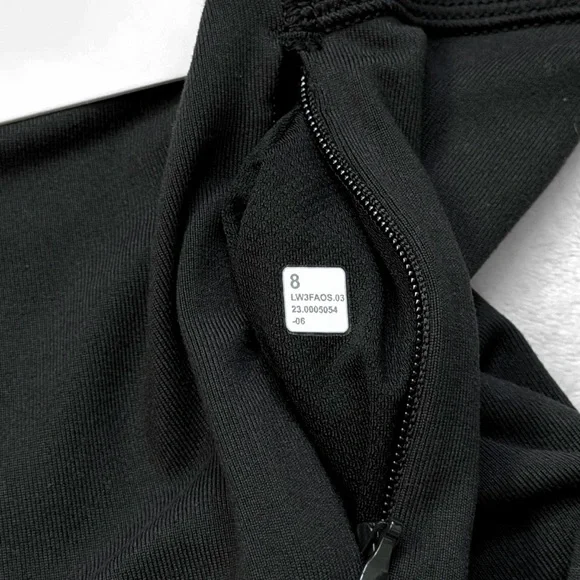 NWT Lululemon It’s Rulu™ Run Cropped Half Zip – Black – Size 8